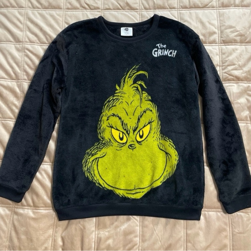The GRINCH  long sleeve plush shirt - by Dr Seuss